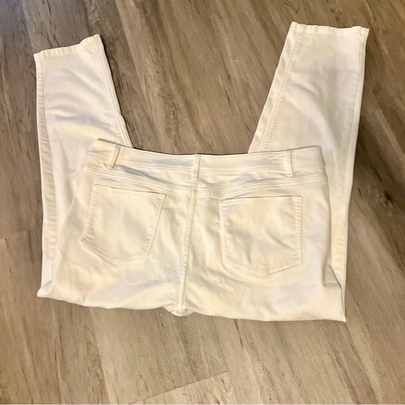 J Jill White Denim Authentic Fit Slim Ankle Jeans Size 16 - Picture 6 of 8